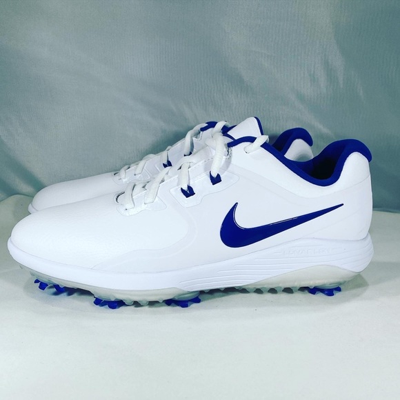 New Nike Vapor Pro Golf White Blue Mens Golf Shoe - Picture 6 of 9